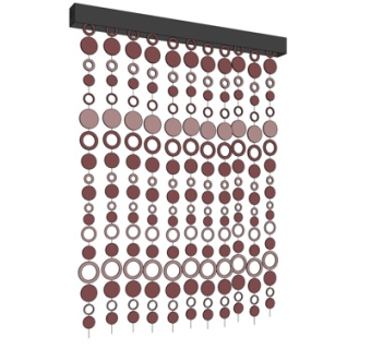 现代珠帘挂帘su模型