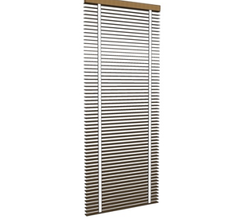 现代实木百叶帘su模型