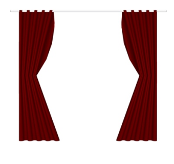 现代布艺窗帘su模型