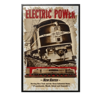 现代火车装饰画su模型