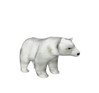 现代北极熊玩具su模型