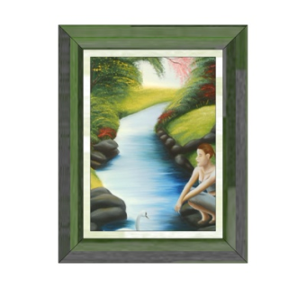 现代风景装饰画su模型