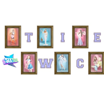 欧式少女装饰画su模型