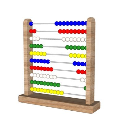 现代儿童算盘玩具su模型