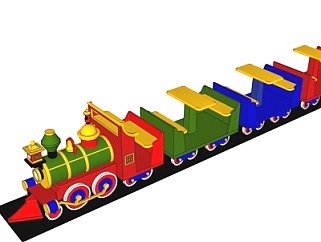 现代<em>儿童</em>火车<em>玩具</em>su模型