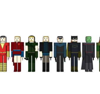 现代乐高英雄玩具su模型