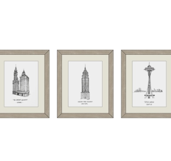 北欧建筑装饰画su模型