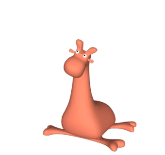 现代儿童小驴玩具su模型