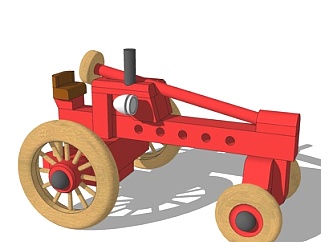现代儿童玩具车su模型