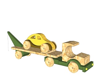 现代儿童<em>玩具车su模型</em>
