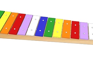 现代奥尔夫木板琴su模型