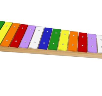 现代奥尔夫木板琴su模型