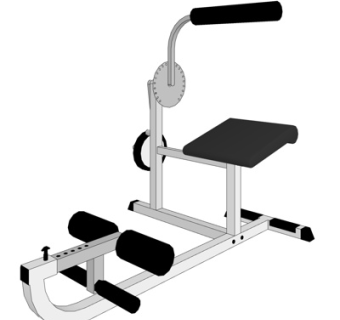 现代健身器材su模型