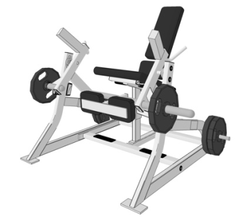 现代健身器材su模型