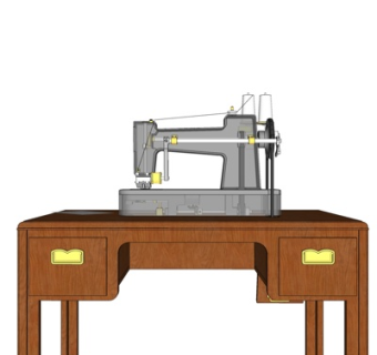 现代缝纫机su模型