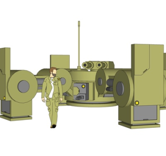 现代工业设备su模型