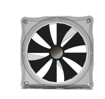 现代cpu散热器su模型