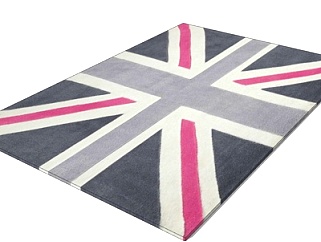 现代英国国旗地毯su模型