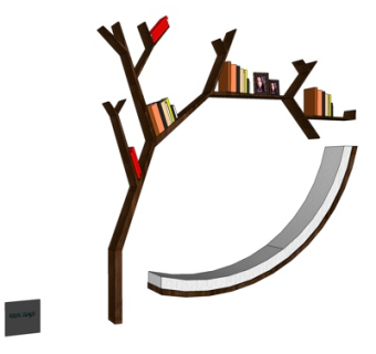 北欧装饰柜su模型