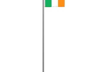 现代爱尔兰国旗su模型