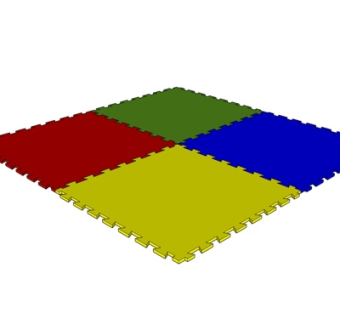 现代拼接地毯su模型