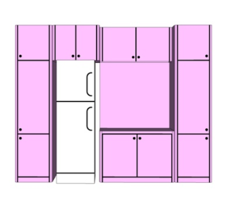 现代橱柜su模型
