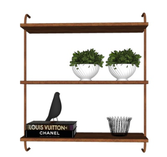 北欧装饰柜su模型