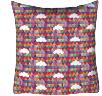 现代布艺云朵抱枕su模型