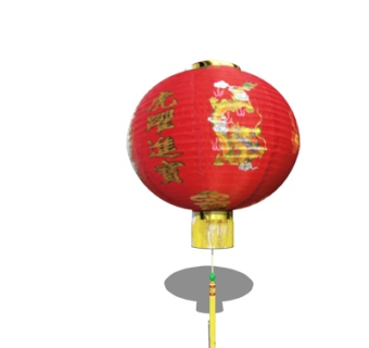 中式灯笼装饰灯su模型