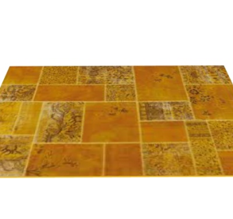 现代黄色地毯su模型