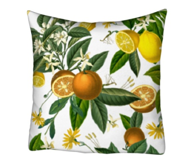 现代布艺橙子抱枕su模型