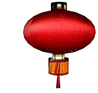 中式灯笼装饰灯su模型