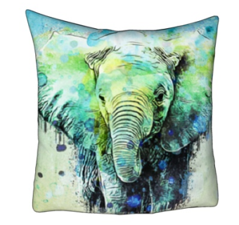 现代布艺大象抱枕su模型