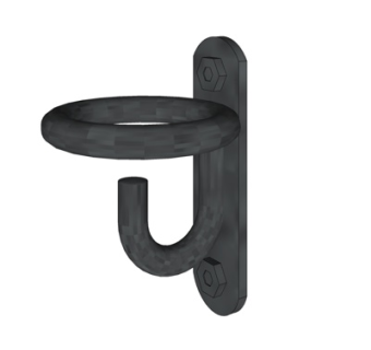 现代黑色挂衣钩su模型