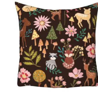 现代布艺梅花鹿抱枕su模型