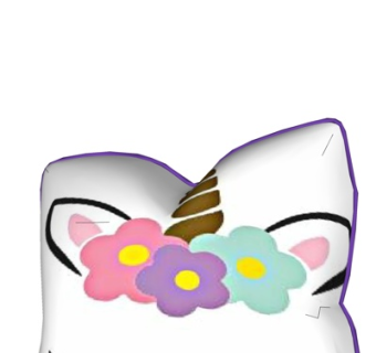 现代布艺花朵抱枕su模型