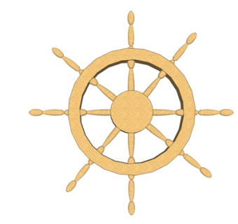 现代实木饰品摆件su模型