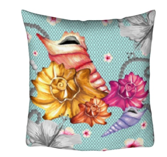 现代布艺海洋抱枕su模型