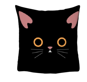 现代布艺猫咪抱枕su模型