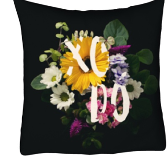 现代花卉抱枕su模型