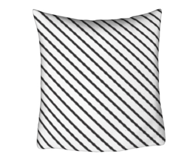 现代布艺白色抱枕su模型