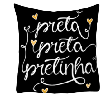 现代布艺黑色抱枕su模型