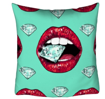 现代布艺钻石抱枕su模型