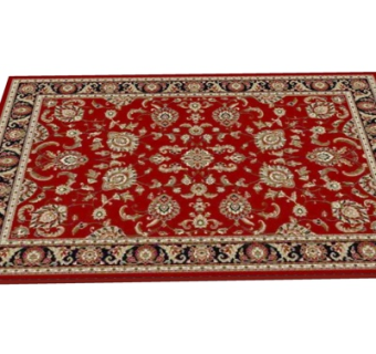 欧式布艺拼花地毯su模型