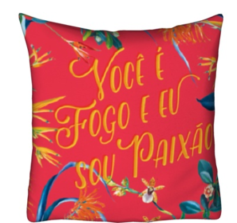 现代布艺红色抱枕su模型