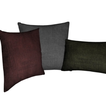 现代布艺抱枕组合su模型