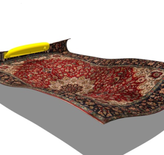 欧式布艺拼花地毯su模型