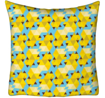 现代布艺几何抱枕su模型