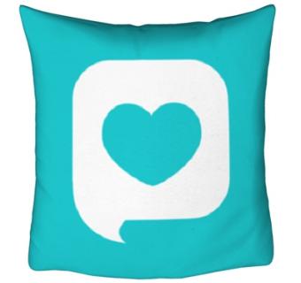 现代布艺爱心抱枕su模型