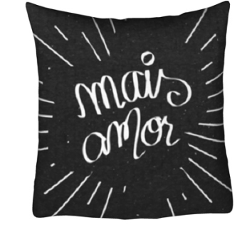 现代布艺黑色抱枕su模型